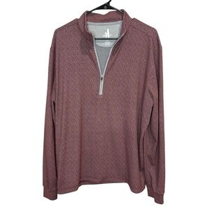 Johnnie-O performance 1/4 zip pullover burgundy size large